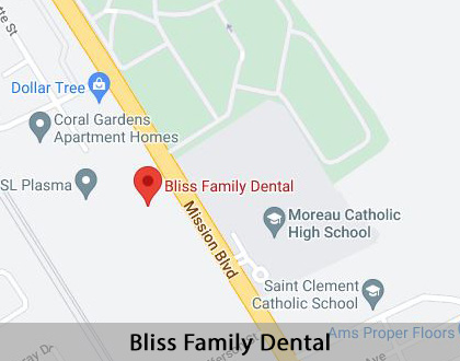 Map image for Kid Friendly Dentist in Hayward, CA